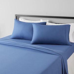Solid Color Fitted Sheet 3-Piece Set Bedding Set